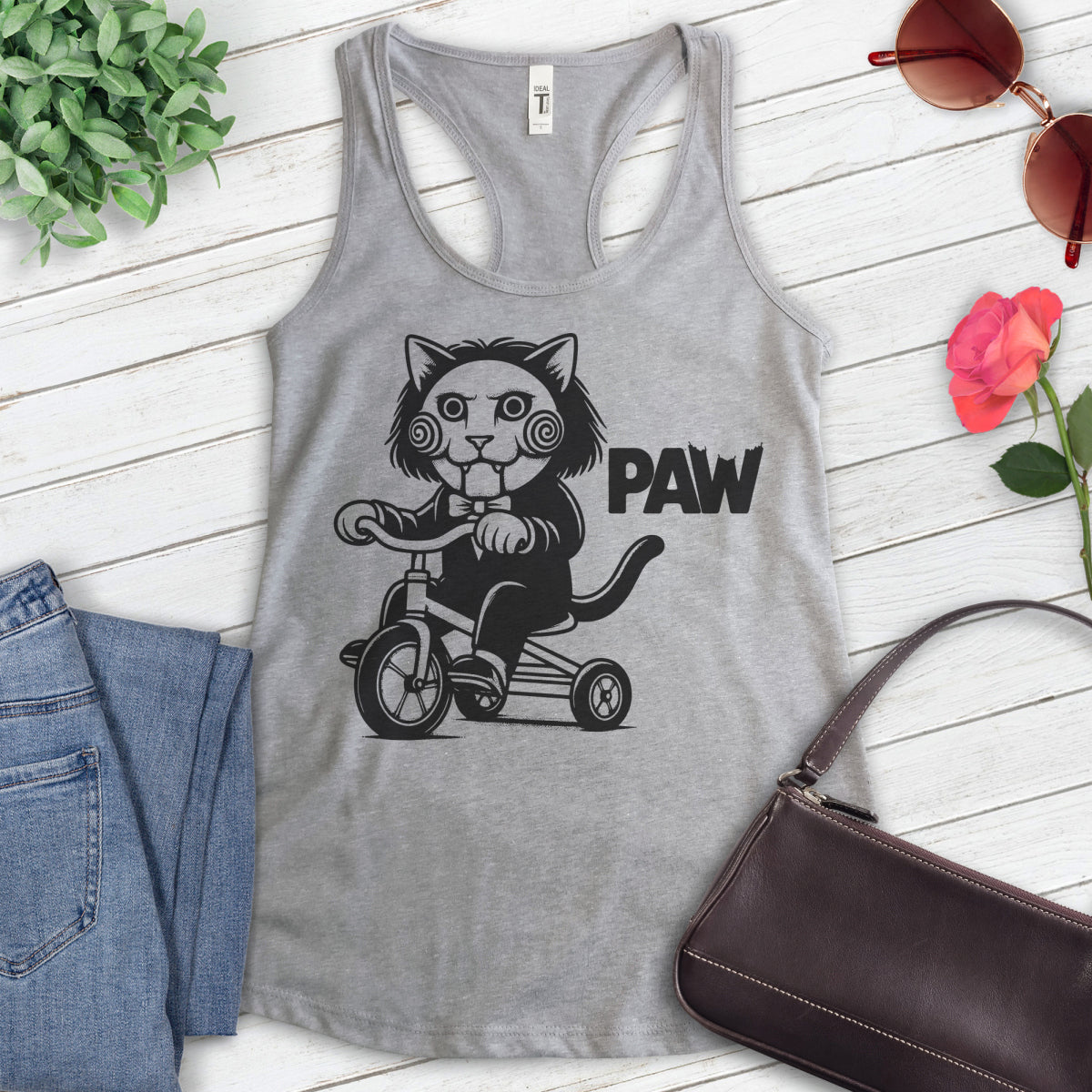 Scary Cat Paw Tank Top