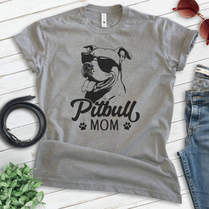 Pitbull Mom T-shirt