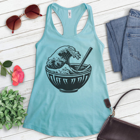 Ramen Great Wave Tank Top