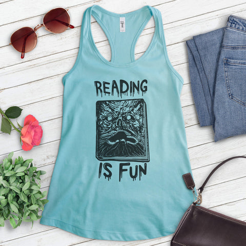 Reading Is Fun Necronomicon Tank Top