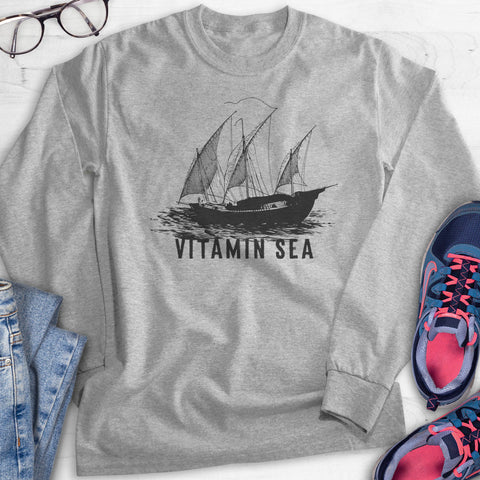 Sailing Vitamin Sea Hoodie, Sweatshirt, Long Sleeve T-shirt