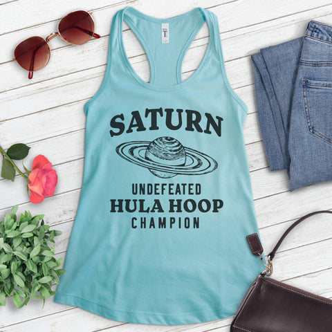 Saturn Undefeated Hula Hoop Champion Tank Top