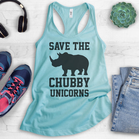Save The Chubby Unicorns Tank Top