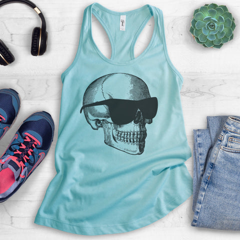 Skull With Sunglasses Tank Top