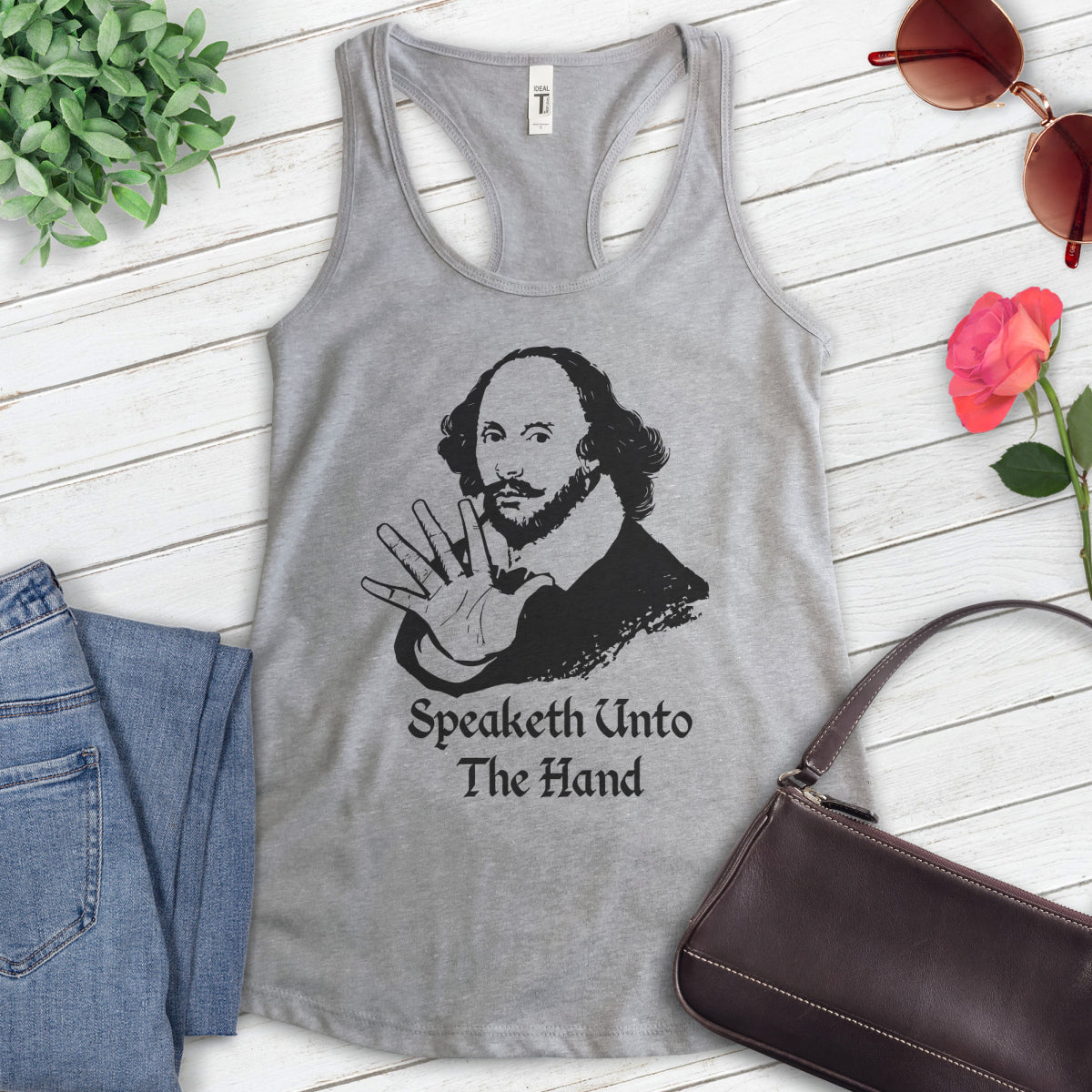 Speaketh Unto The Hand Shakespeare Tank Top