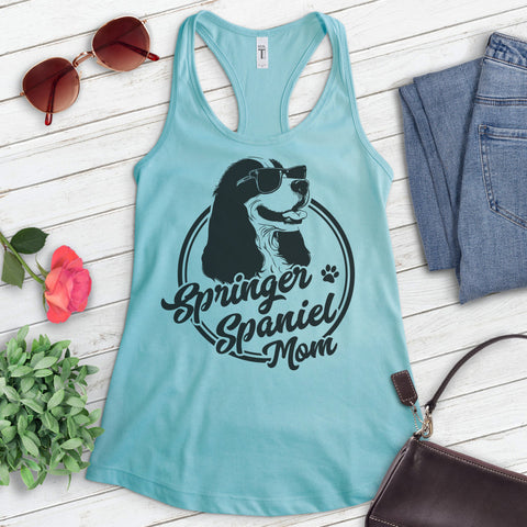 Springer Spaniel Mom Tank Top