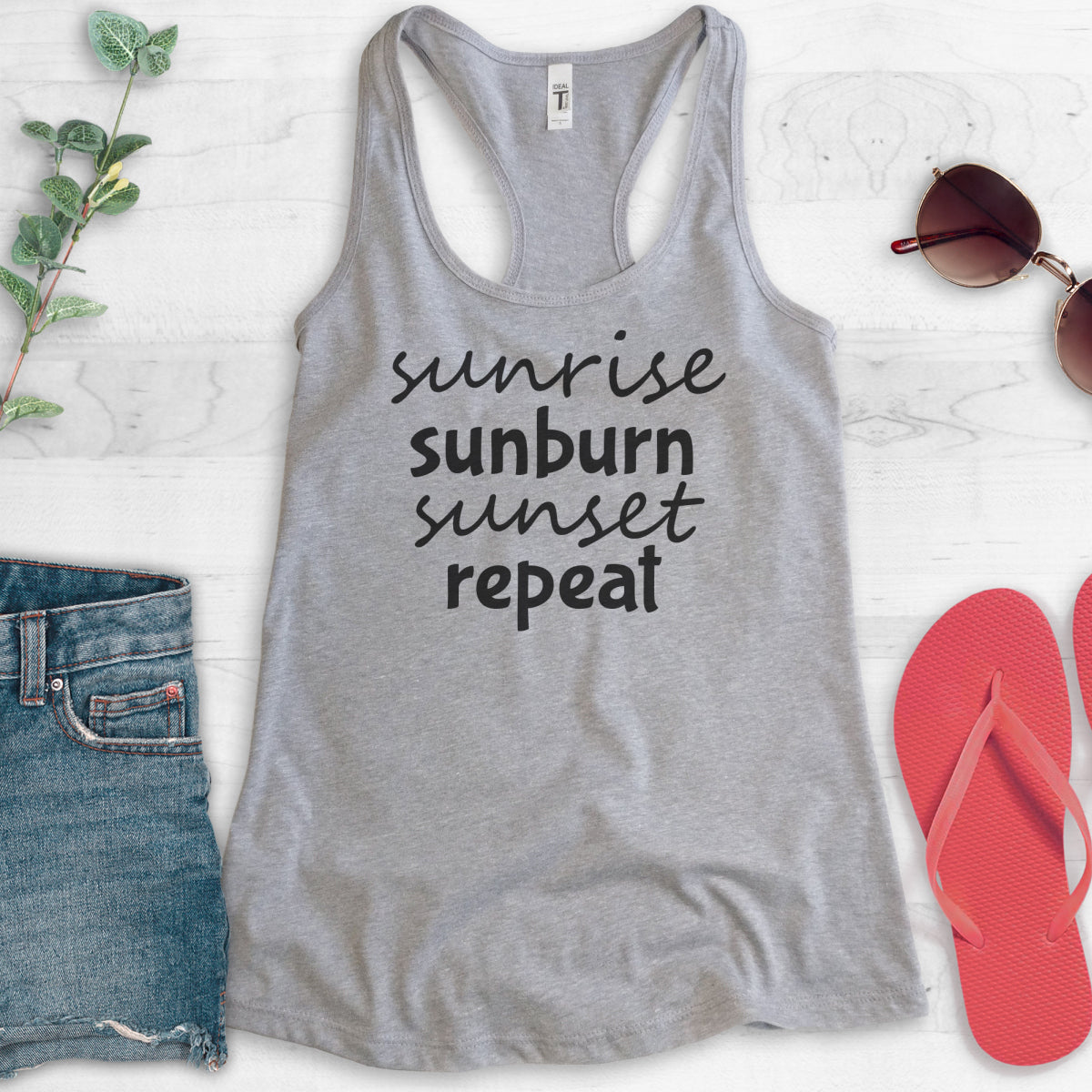 Sunrise Sunburn Sunset Repeat Tank Top