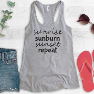 Sunrise Sunburn Sunset Repeat Tank Top