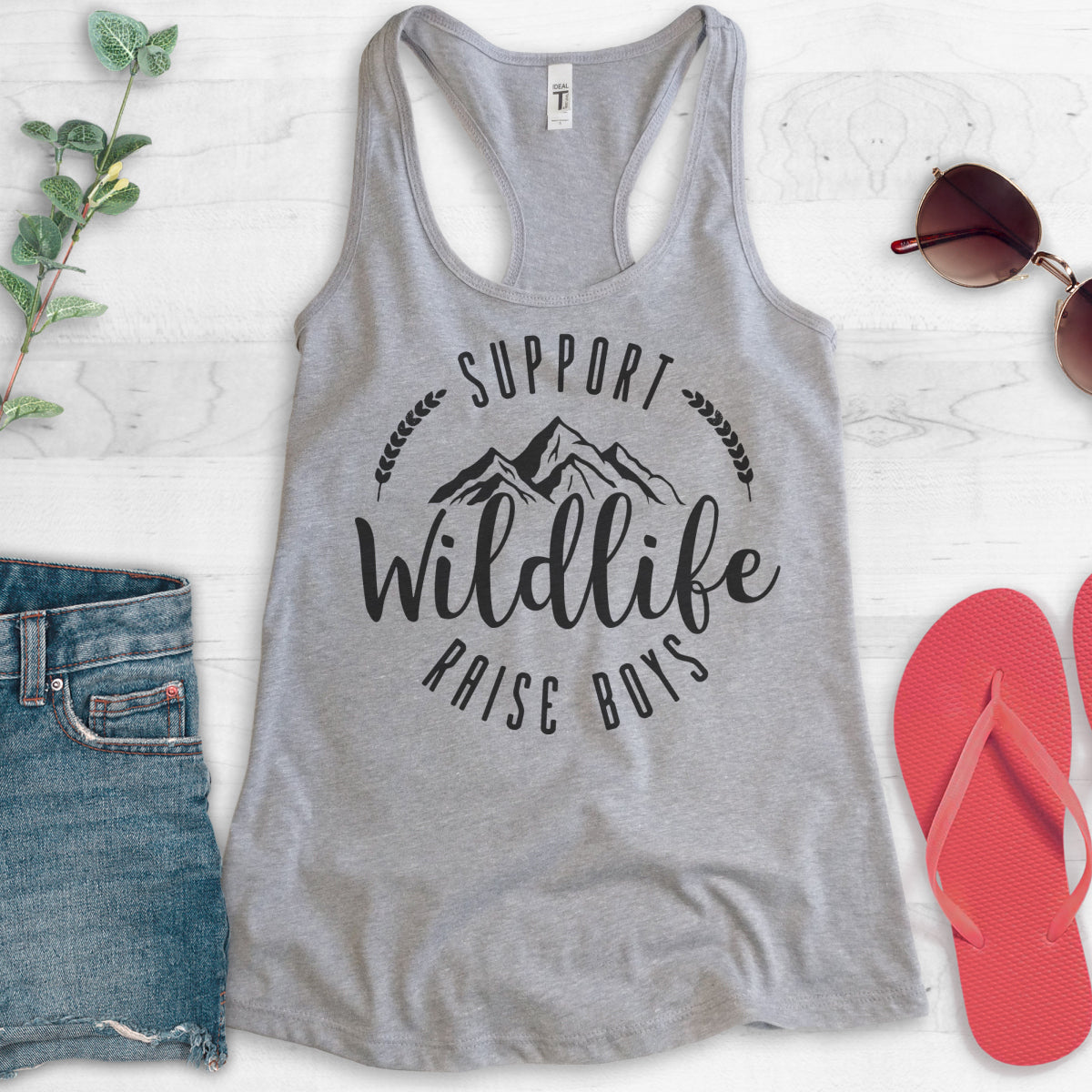 Support Wildlife Raise Boys Tank Top