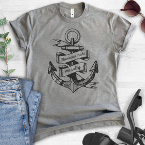 The Ocean Made Me Salty T-shirt