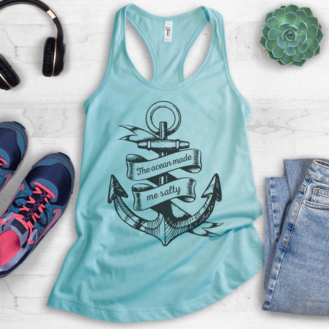 The Ocean Made Me Salty Tank Top