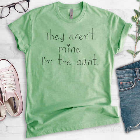 They Aren't Mine I'm The Aunt T-shirt