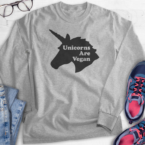 Unicorns Are Vegan Hoodie, Sweatshirt, Long Sleeve T-shirt