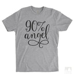 90% Angel Heather Gray Unisex T-shirt