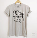 90% Angel Silk Gray Unisex T-shirt