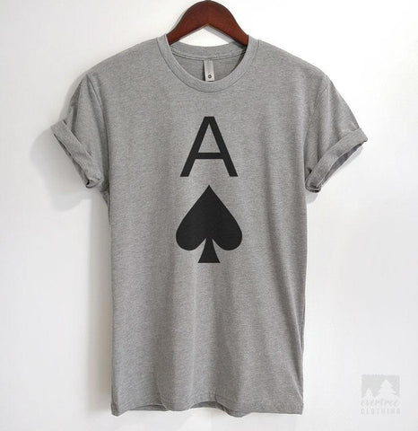 Ace Of Spades Heather Gray Unisex T-shirt