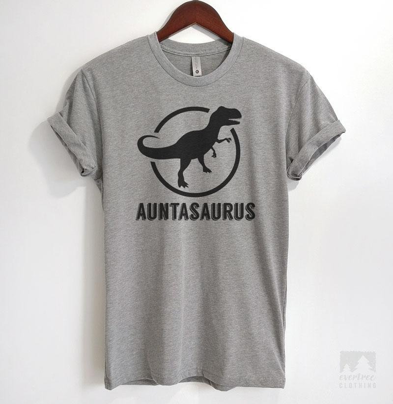 Auntasaurus Heather Gray Unisex T-shirt