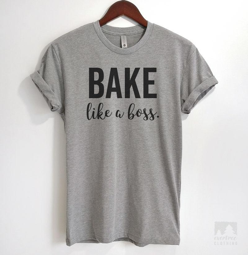Bake Like A Boss Heather Gray Unisex T-shirt