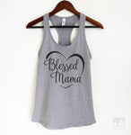 Blessed Mama Heather Gray Tank Top
