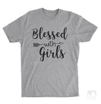 Blessed With Girls Heather Gray Unisex T-shirt