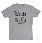 Boats And Hoes Heather Gray Unisex T-shirt