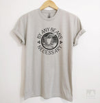 By Any Beans Necessary Silk Gray Unisex T-shirt