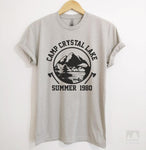 Camp Crystal Lake Silk Gray Unisex T-shirt
