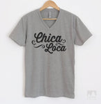 Chica Loca Heather Gray V-Neck T-shirt