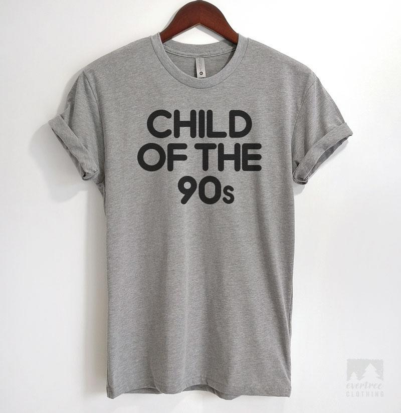 Child Of The 90s Heather Gray Unisex T-shirt