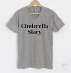 Cinderella Story Heather Gray V-Neck T-shirt