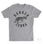 Danger Zebra Heather Gray Unisex T-shirt