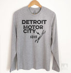 Detroit Motor City Long Sleeve T-shirt