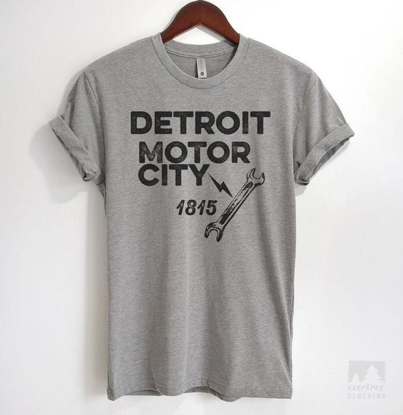 Ink Detroit Motor City Kitty Crop Hoodie - Heather Natural