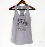 Don't Even Goat There Heather Gray Tank Top