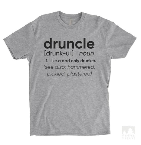Druncle Definition Heather Gray Unisex T-shirt