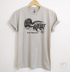 Fart Squirrel Silk Gray Unisex T-shirt