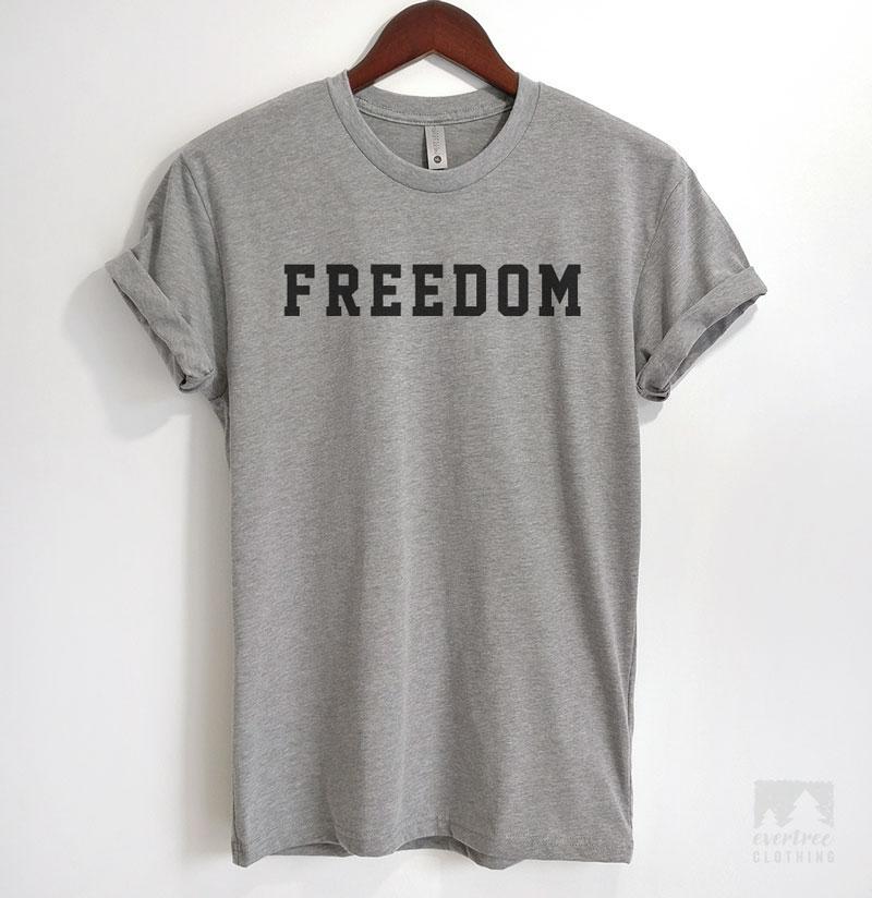 Freedom Heather Gray Unisex T-shirt