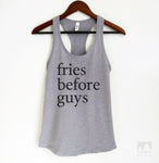 Fries Before Guys Heather Gray Tank Top