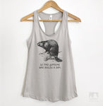 Go Find Someone Who Builds A Dam Silver Gray Tank Top