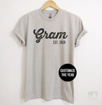 Gram Est. 2020 (Customize Any Year) T-shirt, Tank Top, Hoodie, Sweatshirt
