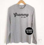 Grammy Est. 2020 (Customize Any Year) Long Sleeve T-shirt