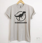 Grandmasaurus Silk Gray Unisex T-shirt