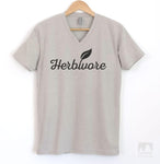 Herbivore Silk Gray V-Neck T-shirt