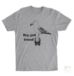 Hey Gull Friend Heather Gray Unisex T-shirt