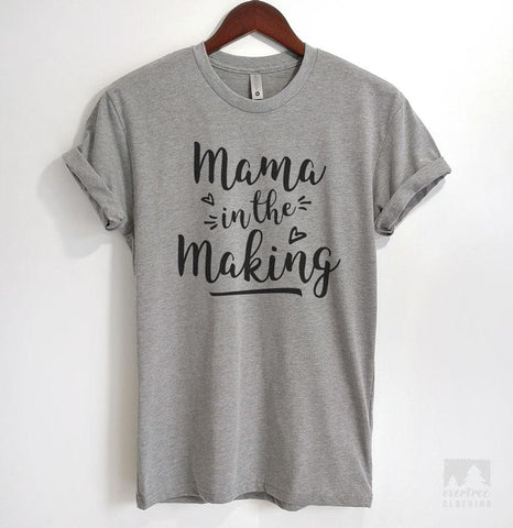 Mama In The Making Heather Gray Unisex T-shirt