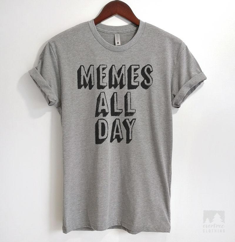 Memes All Day Heather Gray Unisex T-shirt