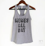 Memes All Day Heather Gray Tank Top