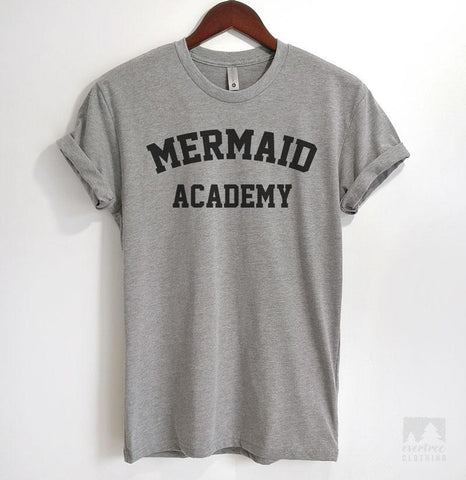 Mermaid Academy Heather Gray Unisex T-shirt