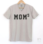 Mom 5 Silk Gray V-Neck T-shirt