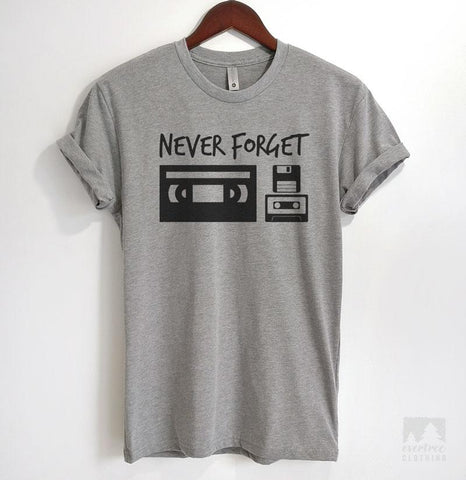 Never Forget Heather Gray Unisex T-shirt